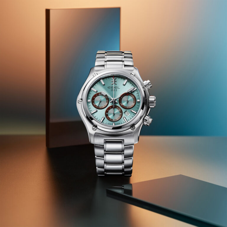 Kontraststark: Ebel präsentiert Chronographen in Eisblau und Schokobraun